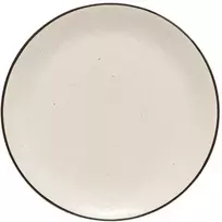Costa Nova Akmens masės salotų/desertinė lėkštė Augusta, ⌀ 22 cm - Juoda