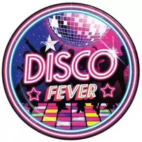 Fiesta Popierinės lėkštės „Disco Fever“, 23 cm
