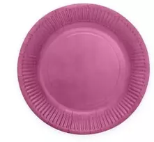 Globos Europe Bv Violetinės popierinės lėkštės, 18 cm, 8 vnt.
