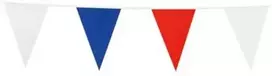 Globos Europe Bv Raudonos, baltos ir mėlynos spalvos vėliavėlių girlianda