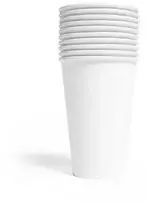 Globos Europe Bv Balti popieriniai puodeliai, 350 ml, 10 vnt.