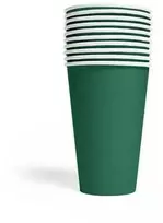 Globos Europe Bv Žali popieriniai puodeliai „Hunter“, 350 ml, 10 vnt.