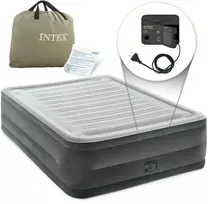 Pripučiamas čiužinys 203x152x56cm su įmontuotu elektriniu siurbliu INTEX 64418