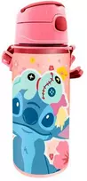 Kids Euroswan Vaikams skirtas „Euroswan“ – licencijuoti aksesuarai, aliuminio buteliukas su kandikliu, 600 ml – Rožinė | Lilo ir Stitch