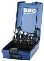Grąžtas Bohrcraft Įgilintuvų rinkinys KS5-K Co 6,3-25,0 mm DIN 335C HSS-E Co5 90° 5 dalių ABS dėžutėje