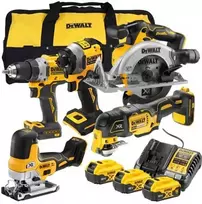 akumulatorowy komplektas Combo DCF850 + DCD800 + DCS335 + DCS355 + DCS565, 18V XR, DeWalt [DCK502P3-QW] 3x5,0Ah