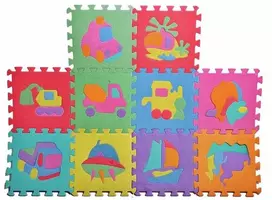 Malplay Putplasčio dėlionė - kilimėlis 29x29 formos, 10 vnt.