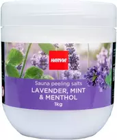 Šveičiamoji pirties druska HARVIA levanda - mėta 1kg
