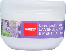 Šveičiamoji pirties druska HARVIA levanda - mėta 200g