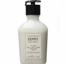 „Depot 400 Shave Specifications No. 402“ raminamasis skystis prieš ir po skutimosi su eteriniais aliejais, 50 ml
