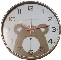 Besk Vaikiškas sieninis laikrodis 30cm, meškiukas