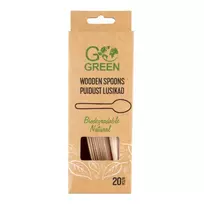 Pro Logic Gogreen Mediniai šaukštai, 20 vnt.