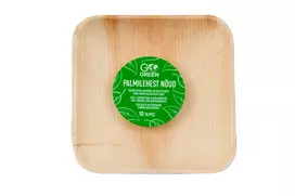 Kudda Gogreen Palmių lapų lėkštės, 15 x 15 cm, 10 vnt.