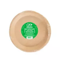 Savage Gear Popierinės lėkštės GoGreen, 20 vnt., rudos