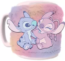 Pyramid Disney Angel & Stitch Mug with teddy bear cover 440ml