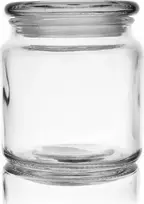 Orion Maisto laikymo dėžutė Stiklinė 580 ml - Apvalus indas su dangčiu