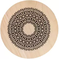 Orion medinis padėkliukas puodui MANDALA 20 cm praktiškas ir universalus