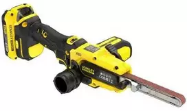 Juostinis šlifuoklis Stanley SFMCE210B-XJ; 18 V (be akumuliatoriaus ir pakrovėjo)