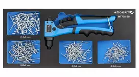 Rankinis kniediklis Hogert HT7G158 + 200 kniedžių
