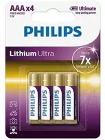 Philips Lithium Ultra baterija FR03LB4A/10, Įkraunama baterija, AAA, Ličio, 1,5 V, 4 vnt., 15 metų