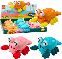 Lean Toys Interaktyvus vaikiškas krevetės žaislas su spyruokliniu mechanizmu