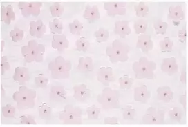 Party Deco Bėgeliuko formos padėklas „Bėgeliuko gėlės“, šviesiai rožinis, 26x500cm