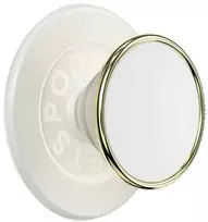 Laikiklis ir stovas telefonui „Popsockets Round Luxe Coconut Creme Enamel MagSafe“ smėlio spalvos 8