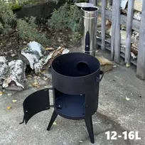 Kazan Mangal Krosnelė kazanui 12-16L / skersmuo 40cm / plienas 3mm (su kaminu)