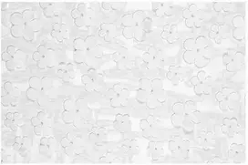 Party Deco Bėgeliuko formos padėklas „Gėlės“, baltas, 26x500cm