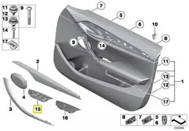 BMW X1 E84 Kairio Slenkstis Variklio Langų Originalus 51412992937
