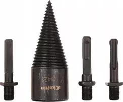 KELTIN Grąžtas – sraigtas malkoms skaldyti 42 mm + adapterių rinkinys 3 vnt. (20)