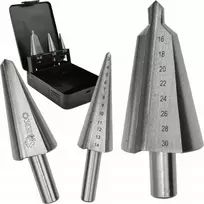Geko Rinkinys bepakopis grąžtas 3 vnt.. 3-30mm (metalinė dėžutė) (50)