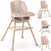 Maitinimo kėdutė Nukido Tilo, rožinė, 3 in1