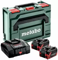 METABO akumuliatorius 18V 8,0Ah LIHD XTREME 2vnt.. + Įkroviklis ASC 290 METABOX