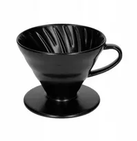 Ceramic coffee dripper Hario V60-02 Matte Juodas