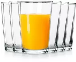 Stiklinių rinkinys, Puodeliai gėrimams, Sultys, Vanduo, VILDE, 200 ml, 6 vnt.