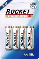 Rocket Šarminės didelės srovės LR6 AA baterijos, 4 vnt.