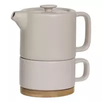 Bikuvalt Arbatinukas su puodeliu SECRET DE GOURME 160724C Rausvas 400ml