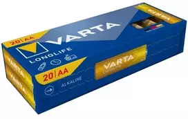Varta Ilgaamžės AA / LR06 baterijos, 20 vnt. pakuotė