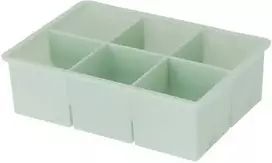 Excellent Houseware Cube Ledo kubelių padėklas 6 kubeliams, 16,5 x 11,5 x 5 cm