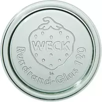 Stiklinės, dangtelis, 12 cm, Weck, 6 vnt.