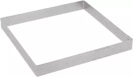 De Buyer Confectionery rim, perforated, 15x15x2 cm