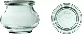 Weck Stiklainis, 220 ml, su dangteliu, „Deco“, 12 vnt.