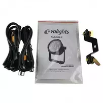 Outdoor EVOLIGHTS GLACIER 7 LED PAR 7x10W RGBWA-UV IP65 lauko scenos apšvietimas