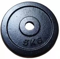 Svorio plokštė iš ketaus, skirta KUBISPORT treniruočių strypams, 5kg, 25 mm