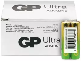 GP Battery Šarminės lr03/aaa baterijos gp ultra 40 vnt. (g-tech)