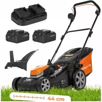 Makita vejapjovė akumuliatorinė 2x20v, 2x5,0ah, 44 cm