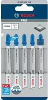 Bosch 5 siaurapj. pjūkleliai T 121 AFC medium metal