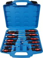 Silver tools Sidabrinis Sidabrinis SMŪGINIŲ ATSUKTUVŲ RINKINYS 12vnt. LAGAMINAS