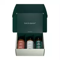 Kann Sord Travel Set dušo želė 50ml + plaukų šampūnas 50ml + veido prausimosi putos 50ml + drėkinamasis veido kremas 12ml